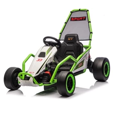 Детский электрокарт M 6374EL-5(24V) зеленый два мотора по 200W